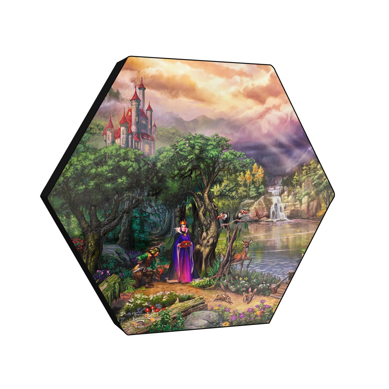 Disney (Snow White - The Evil Queen) KNEXAGON® Wood Print WPHEX5544