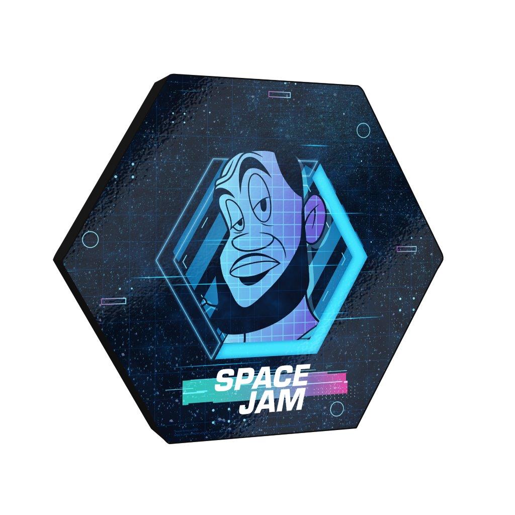 Space Jam: A New Legacy (Tune Squad- Lebron James) KNEXAGON® Wood Print WPHEX9981SJTS