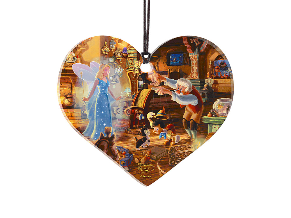 Disney (Geppettos Pinocchio) Hanging Acrylic Print ACPHEART747