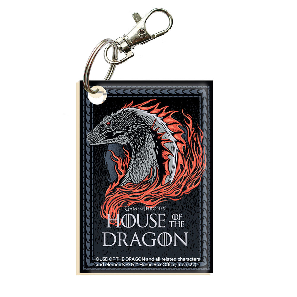 House of the Dragon (Dragon Head) Rectangle Shaped Acrylic Print Keychain ACPKRREC752