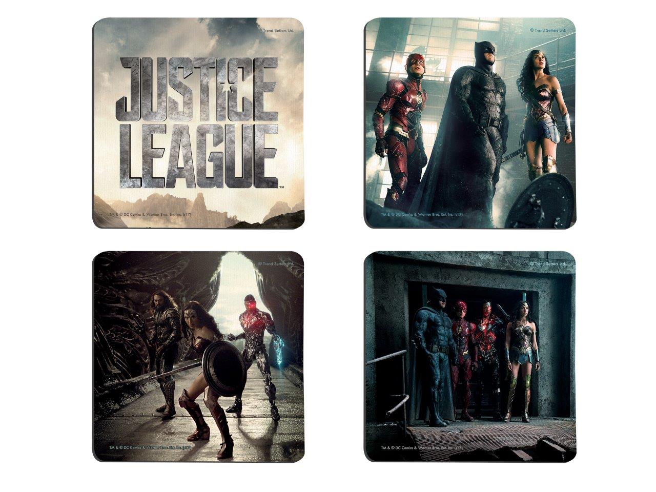 Justice League (Unite The League) Hardboard Coaster Set of Four CSTRHRD054