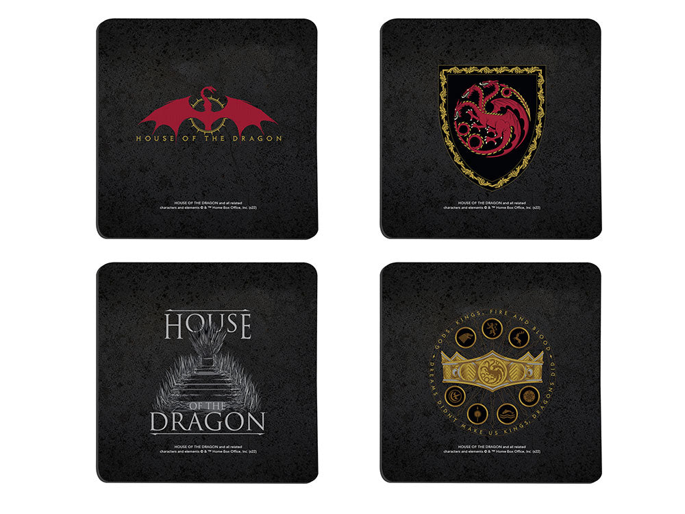 House of the Dragon (Dragon Throne) Hardboard Coaster Set of Four CSTRHRD061