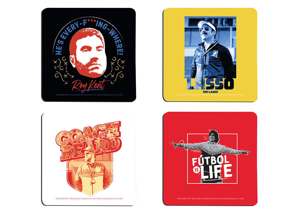 Ted Lasso (Character Coasters) Hardboard Coaster Set of Four CSTRHRD062