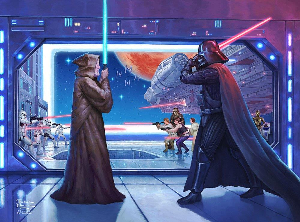 Star Wars (Obi Wans Final Battle) Translucent Print P1410H013