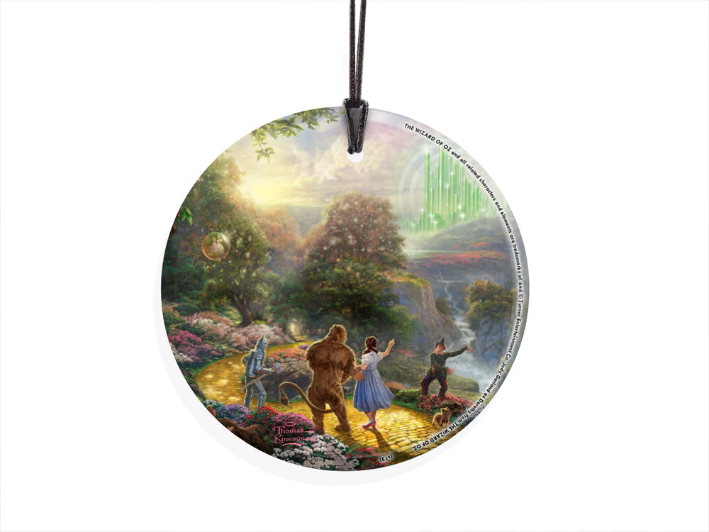 The Wizard of Oz (Thomas Kinkade - Dorothy Discovers the Emerald City) StarFire Prints™ Hanging Glass Print SPCIR364