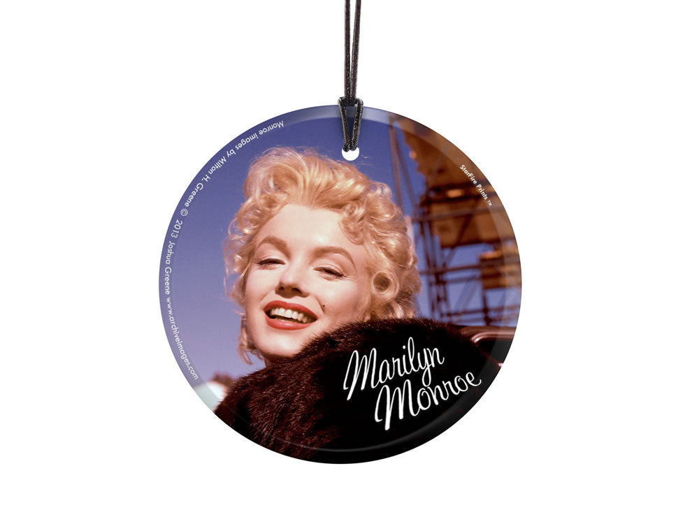 Marilyn Monroe (Bus Stop Movie Set) StarFire Prints™ Hanging Glass Print SPCIR415
