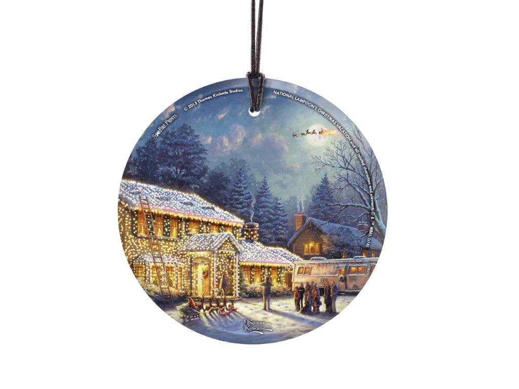 National Lampoons Christmas Vacation (Thomas Kinkade Studios) StarFire Prints™ Hanging Glass Print SPCIR648