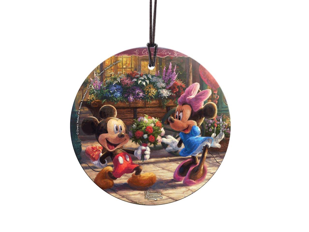 Disney (Mickey and Minnie Sweetheart Cafe) StarFire Prints™ Hanging Glass Print SPCIR698