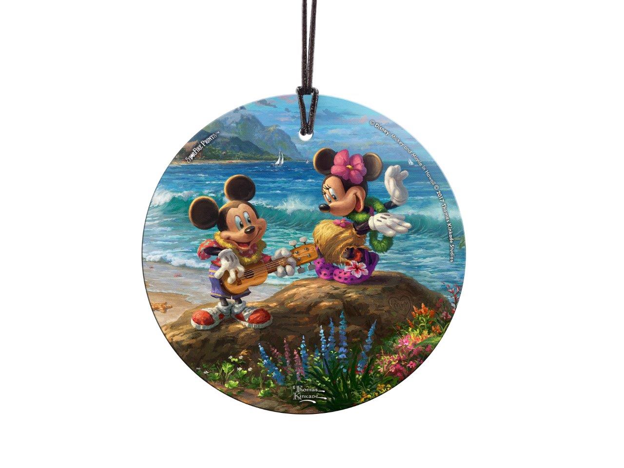 Disney (Mickey and Minnie in Hawaii) StarFire Prints™ Hanging Glass Print SPCIR775
