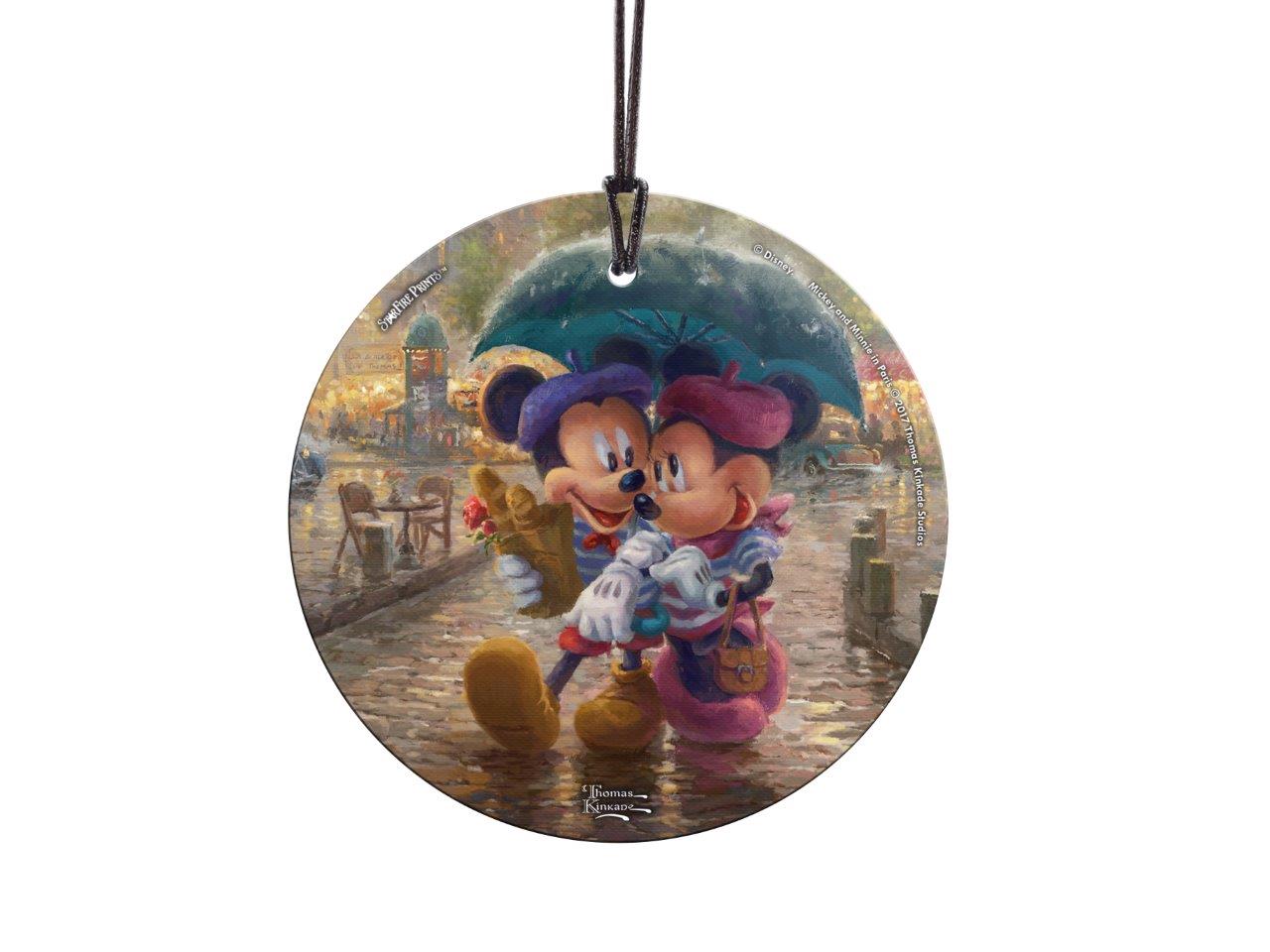 Disney (Mickey and Minnie in Paris) StarFire Prints™ Hanging Glass Print SPCIR839