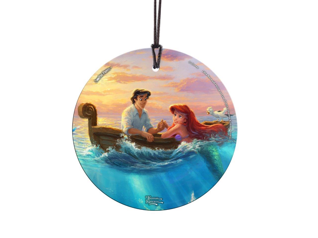 Disney (Little Mermaid Falling in Love) StarFire Prints™ Hanging Glass Print SPCIR840