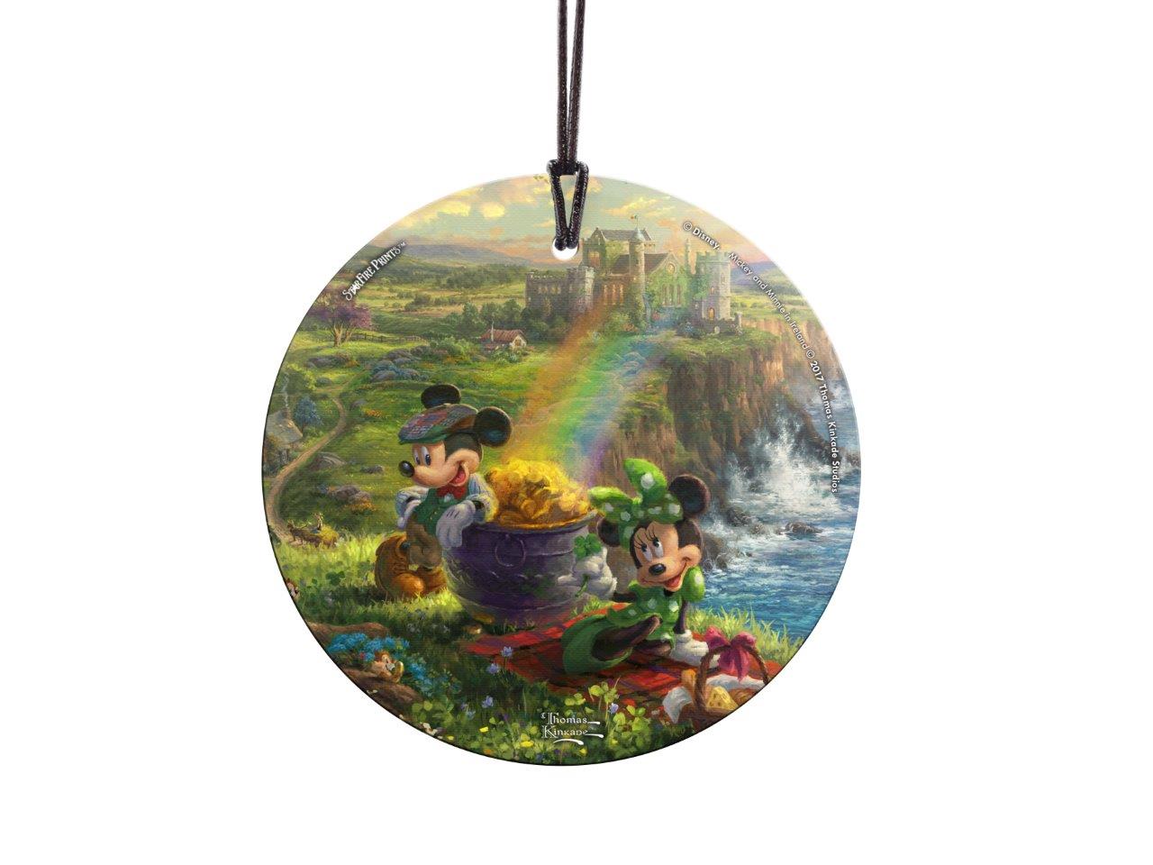 Disney (Mickey and Minnie in Ireland) StarFire Prints™ Hanging Glass Print SPCIR849