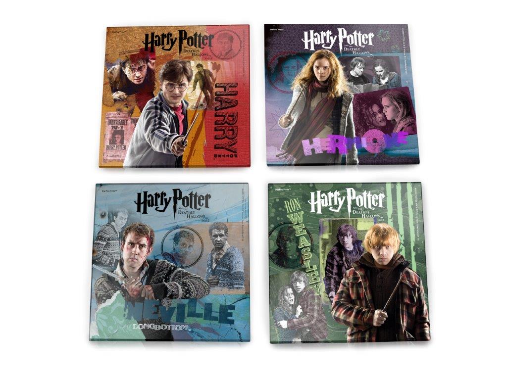 Harry Potter (The Deathly Hallows: Part 2) StarFire Prints™ Glass Coaster Set of Four SPCSTR099