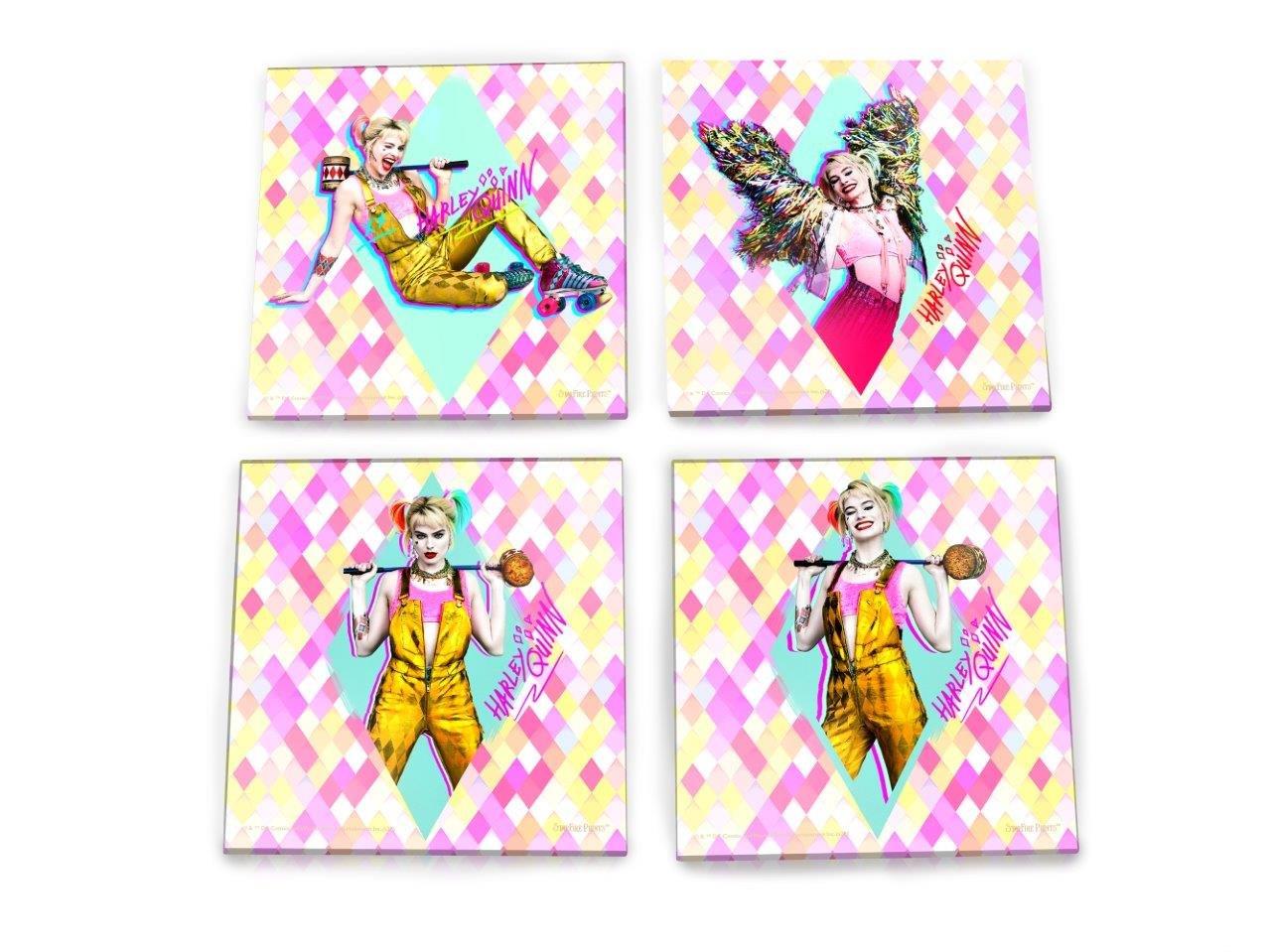 Birds of Prey (Harley Quinn) StarFire Prints™ Glass Coaster Set of Four SPCSTR1050