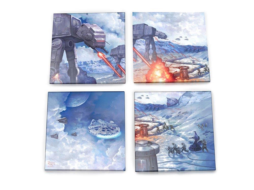Star Wars (The Battle of Hoth) StarFire Prints™ Glass Coaster Set of Four SPCSTR1111