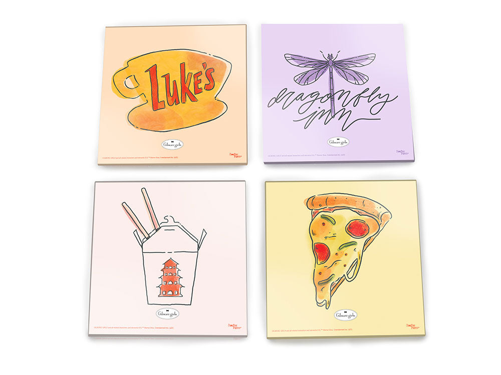 Gilmore Girls (Watercolor Icons) StarFire Prints™ Glass Coaster Set of Four SPCSTR1235