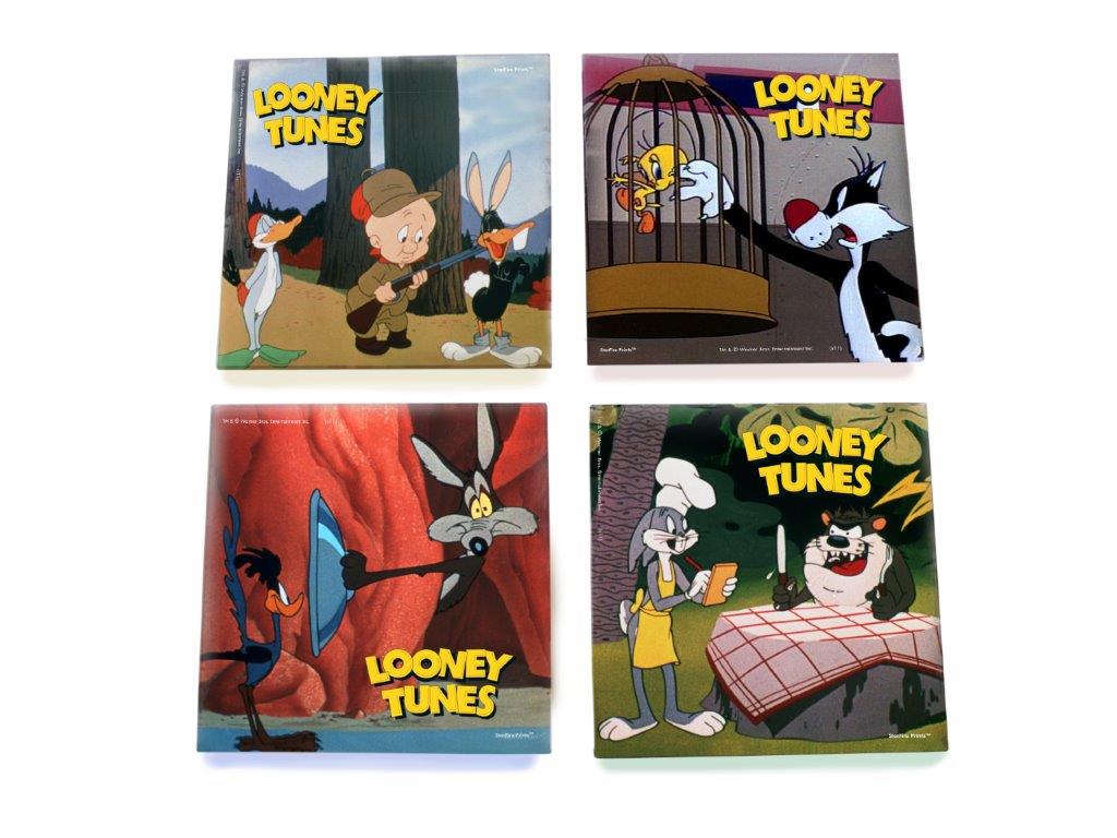 Looney Tunes (Classic Toons) StarFire Prints™ Glass Coaster Set of Four SPCSTR149