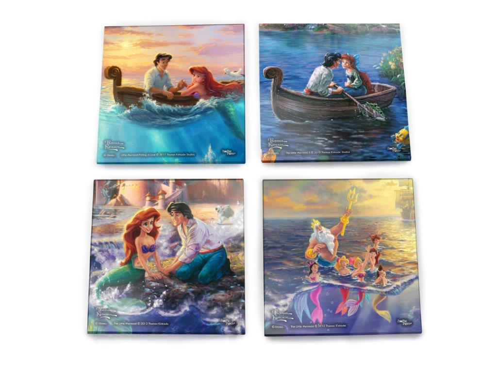 Disney (The Little Mermaid) StarFire Prints™ Glass Coaster Set of Four SPCSTR845