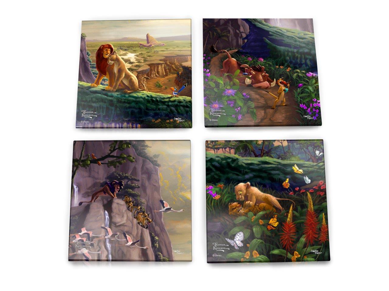 Disney (The Lion King - Return to Pride Rock) StarFire Prints™ Glass Coaster Set of Four SPCSTR992