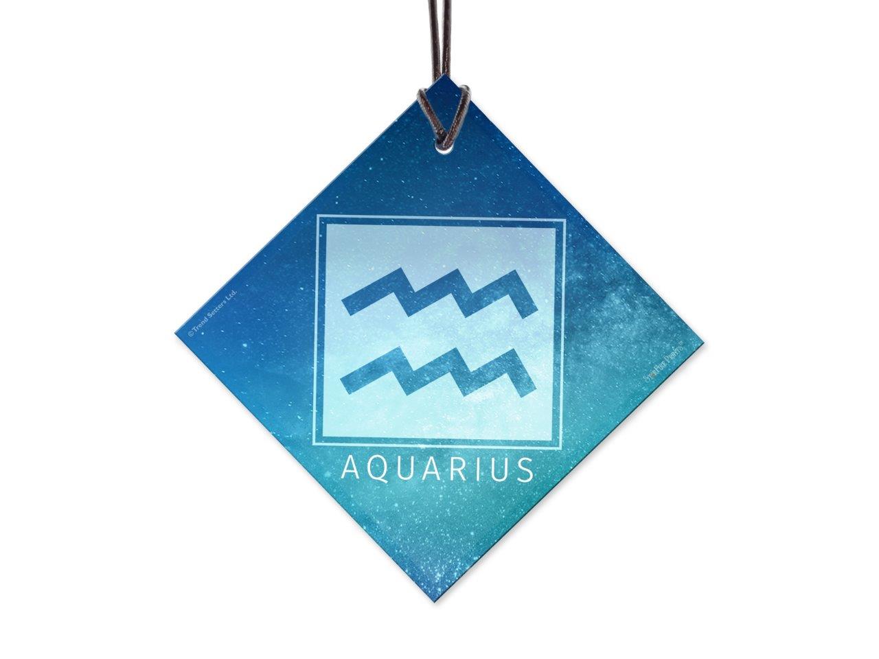 Zodiac Collection (Aquarius) StarFire Prints™ Hanging Glass Print SPSQU824