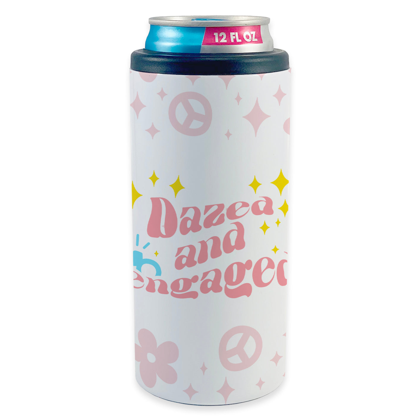 Bridal Party Collection (Dazed and Engaged) 12 oz Stainless Steel Slim Can Cooler SSKOOW0008
