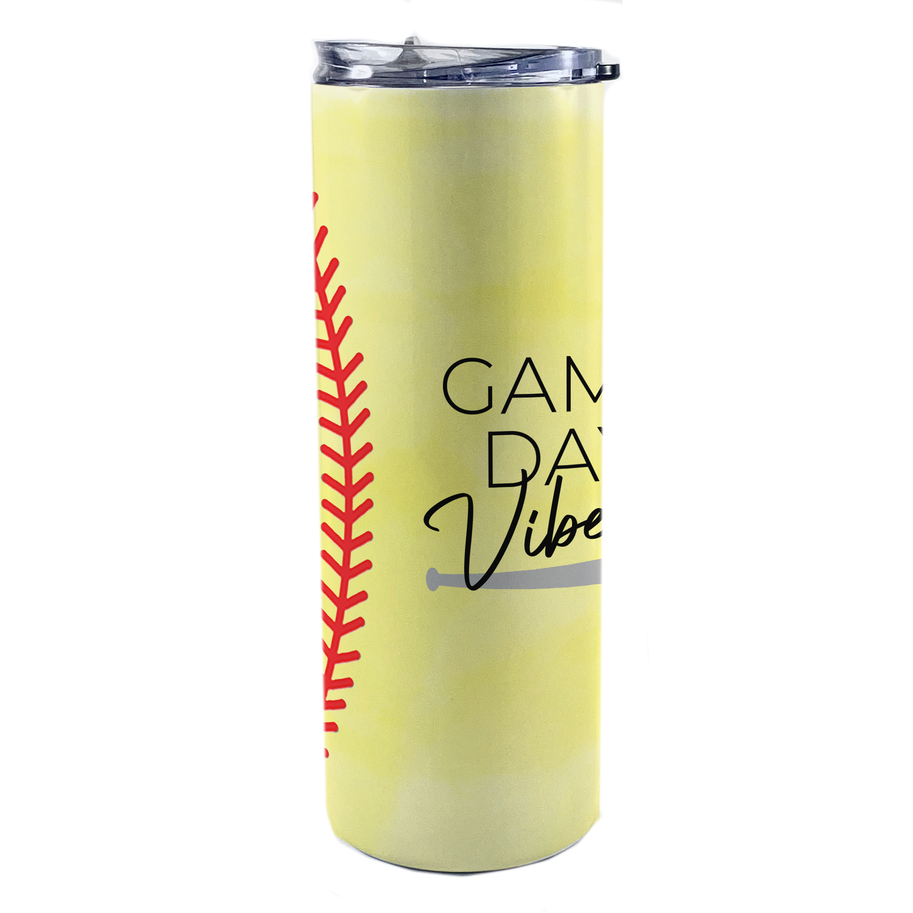 Sports Collection (Game Day Vibes - Softball) 20 Oz Stainless Steel Travel Tumbler with Straw SSTUMW0080