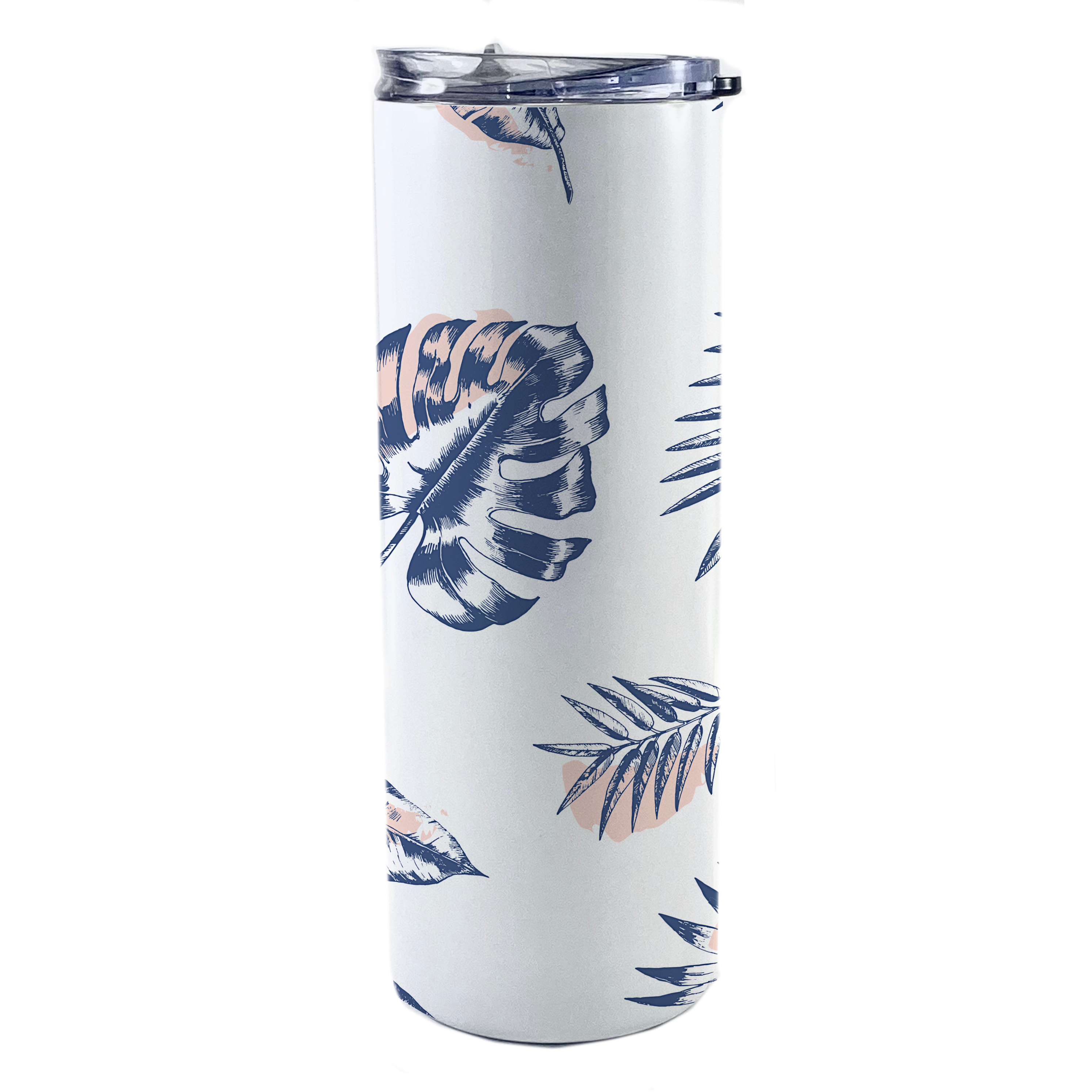 Trend Setters Originals (Neutral Palms) 20 Oz Stainless Steel Travel Tumbler with Straw