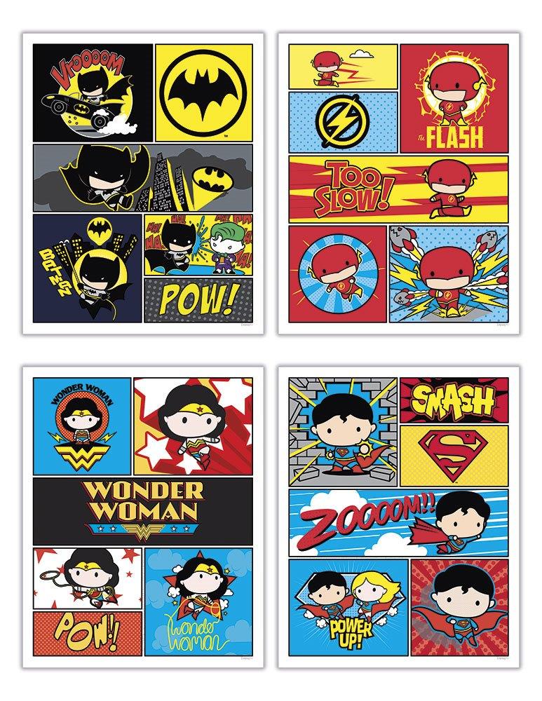DC Comics (Justice League - Cartoon Comic Page) TrendyPrint™ Set   TP08100132
