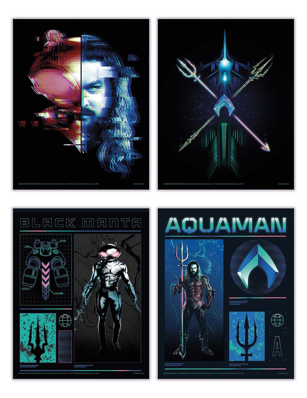 Aquaman and the Lost Kingdom (Atlantis Vs Necrus) TrendyPrint™ Wall Art Set TP08100571