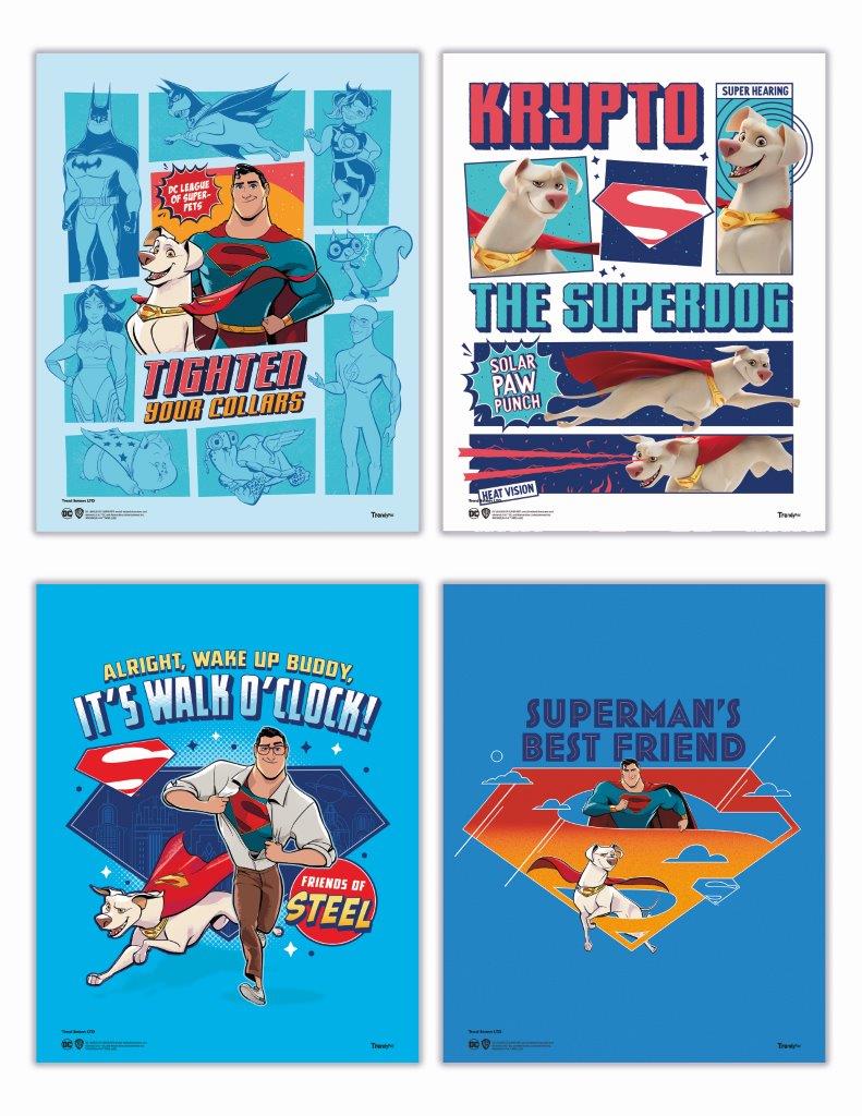 DC League of Super-Pets (Supermans Best Friend) TrendyPrint™ Set  TP08100859