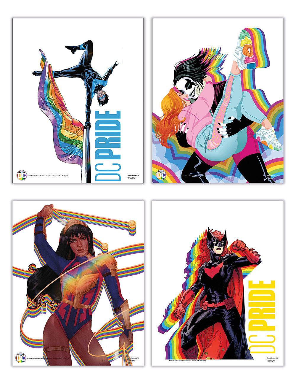 DC Comics (Justice League - DC Pride) TrendyPrint™ Wall Art Set  TP08100885
