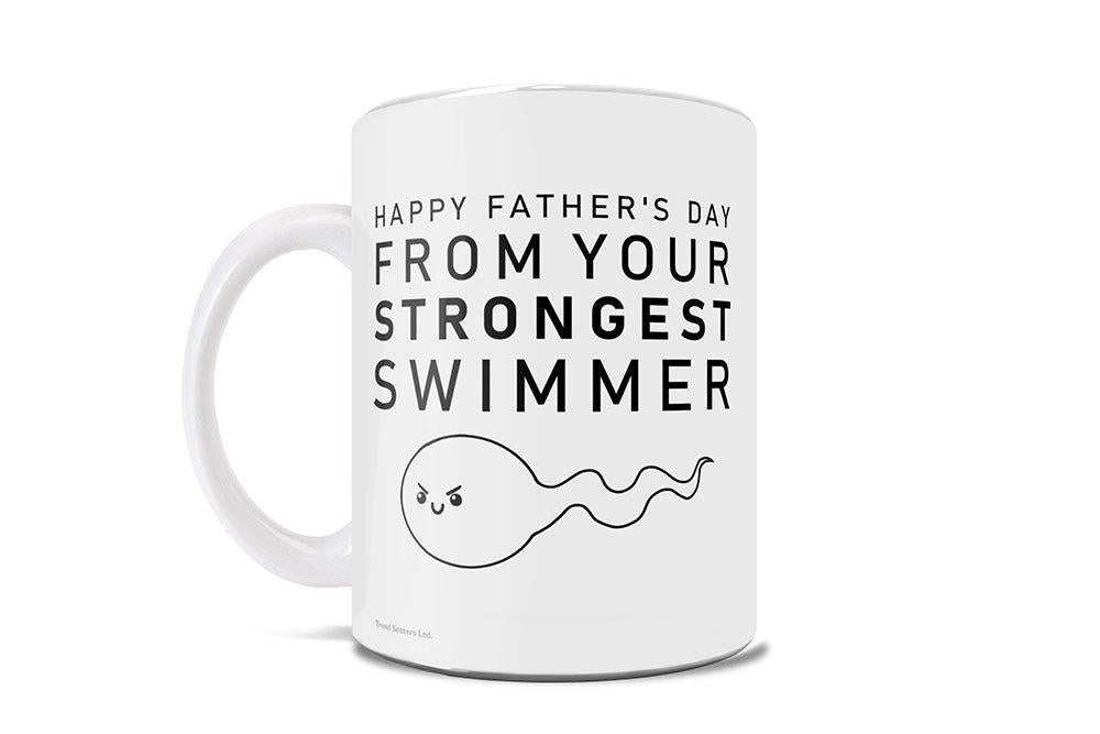 Parent Collection (Happy Fathers Day From Your Strongest Swimmer) 11 oz Ceramic Mug WMUG1169