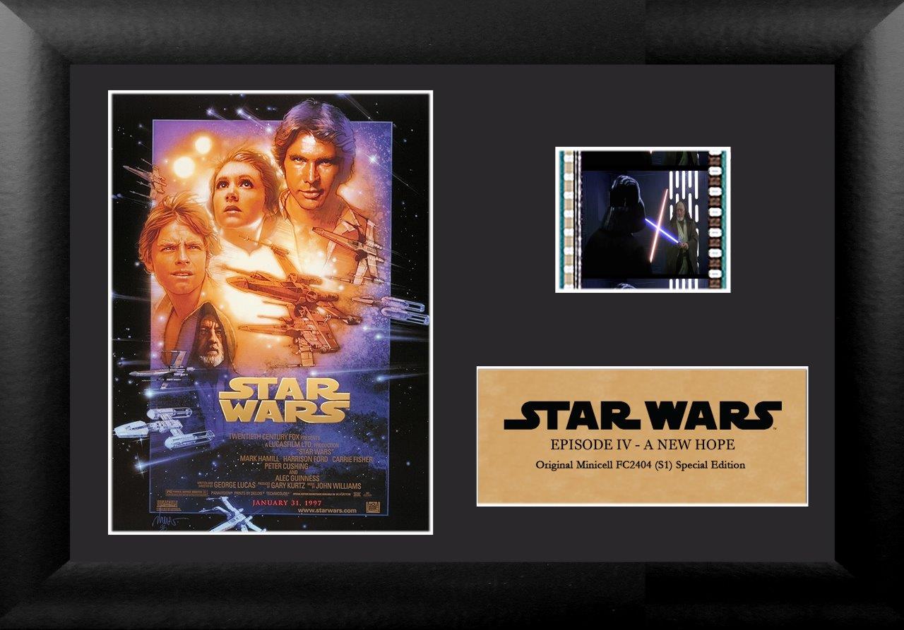 Star Wars Episode IV A New Hope Authentic Minicell FilmCells Framed Desktop Presentation USFC2404