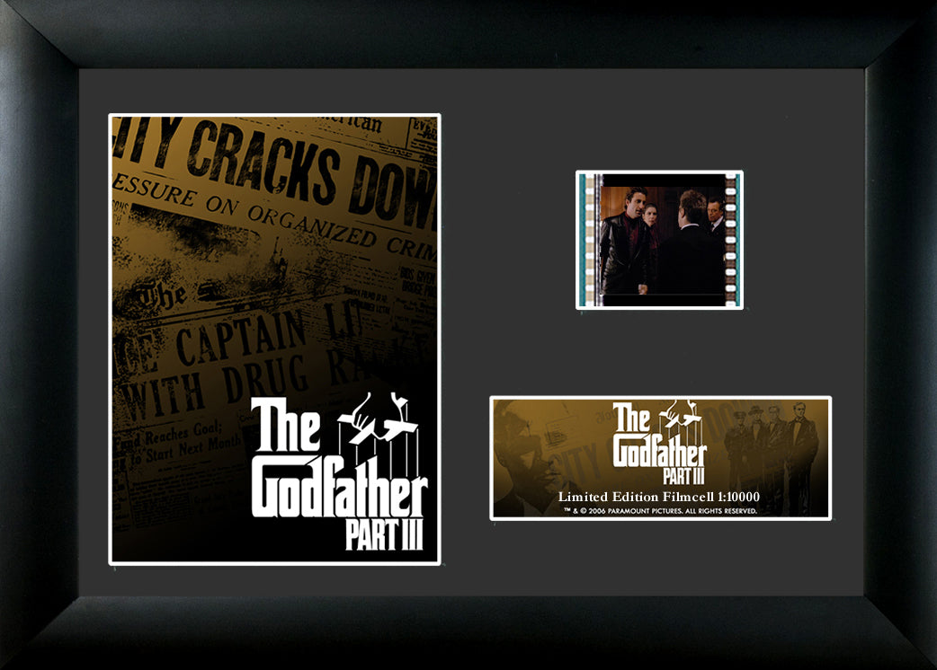 The Godfather Part III (Newspaper) Minicell FilmCells Framed Desktop Presentation FC2804   