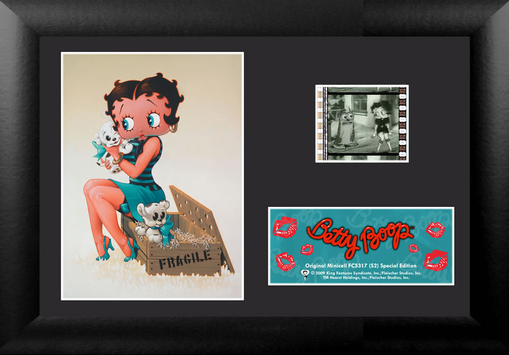 Betty Boop (Betty and Puppies) Minicell FilmCells Framed Desktop Presentation USFC5317