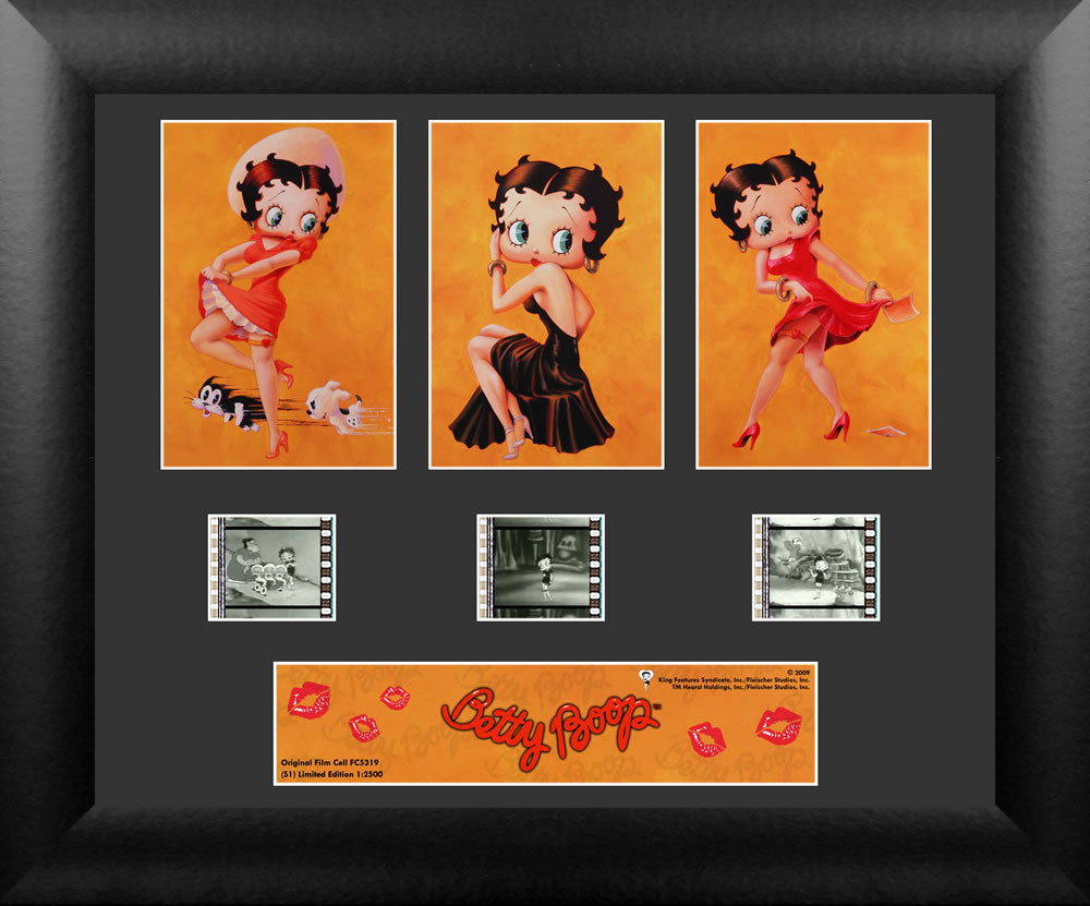 Betty Boop (Glamour) Limited Edition 3 Cell Standard FilmCells Wall Art Presentation USFC5319