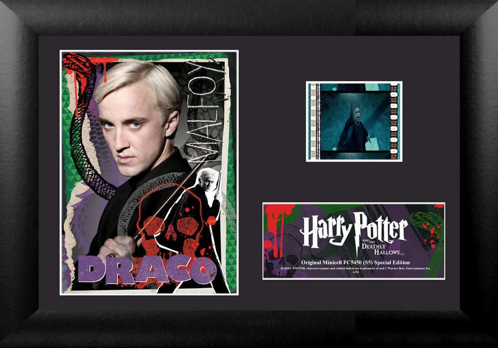 Harry Potter and the Deathly Hallows (Draco) Minicell FilmCells Framed Desktop Presentation USFC5450
