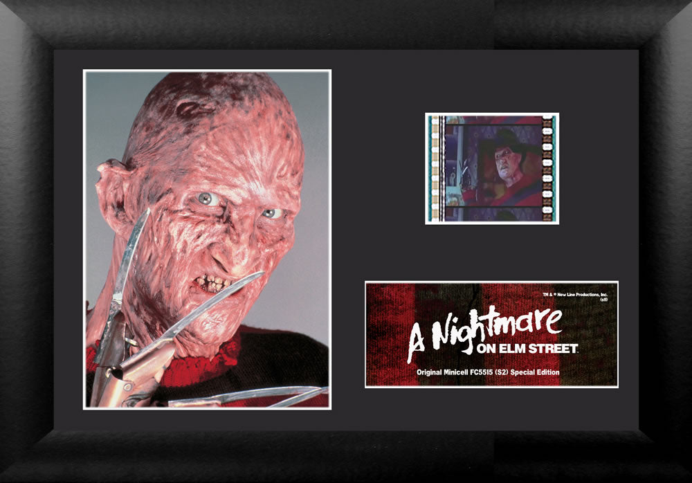 A Nightmare On Elm Street (Freddy Close Up) Minicell FilmCells Framed Desktop Presentation USFC5515