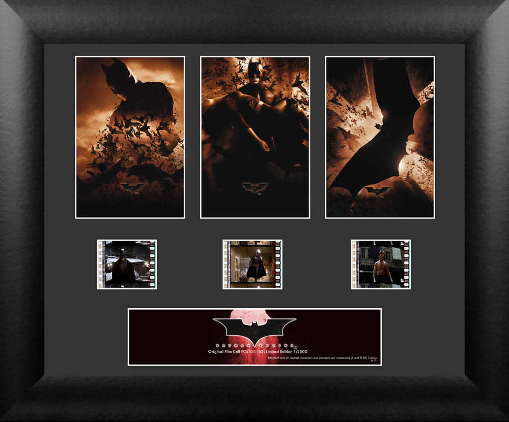 Batman Begins (S2) Limited Edition 3 Cell Standard FilmCells Wall Art Presentation USFC5531
