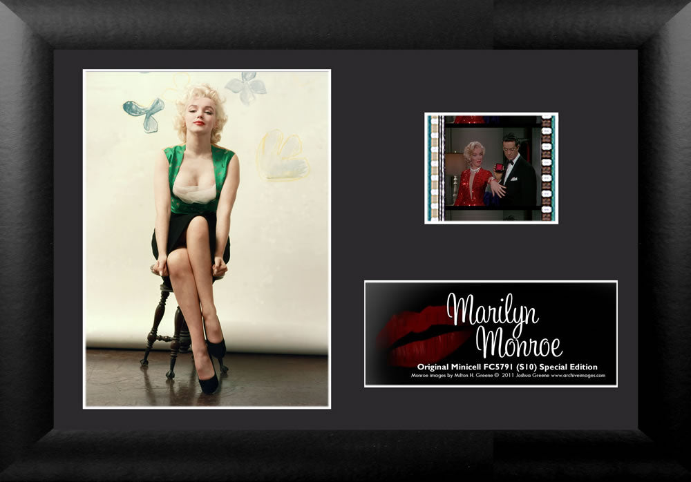 Marilyn Monroe (Red Lips) Minicell FilmCells Framed Desktop Presentation USFC5791