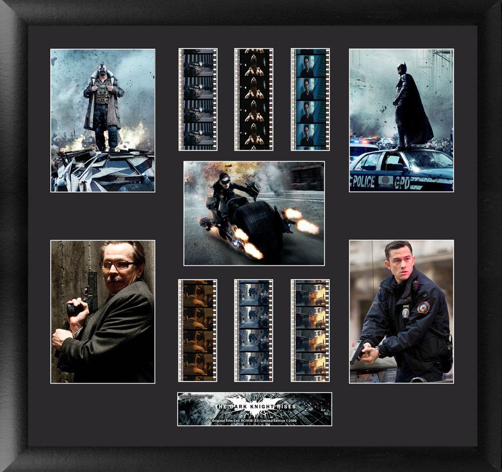 Batman: The Dark Knight Rises (Heroes and Villains) FilmCells Presentation Limited Edition Montage Wall Art USFC5958