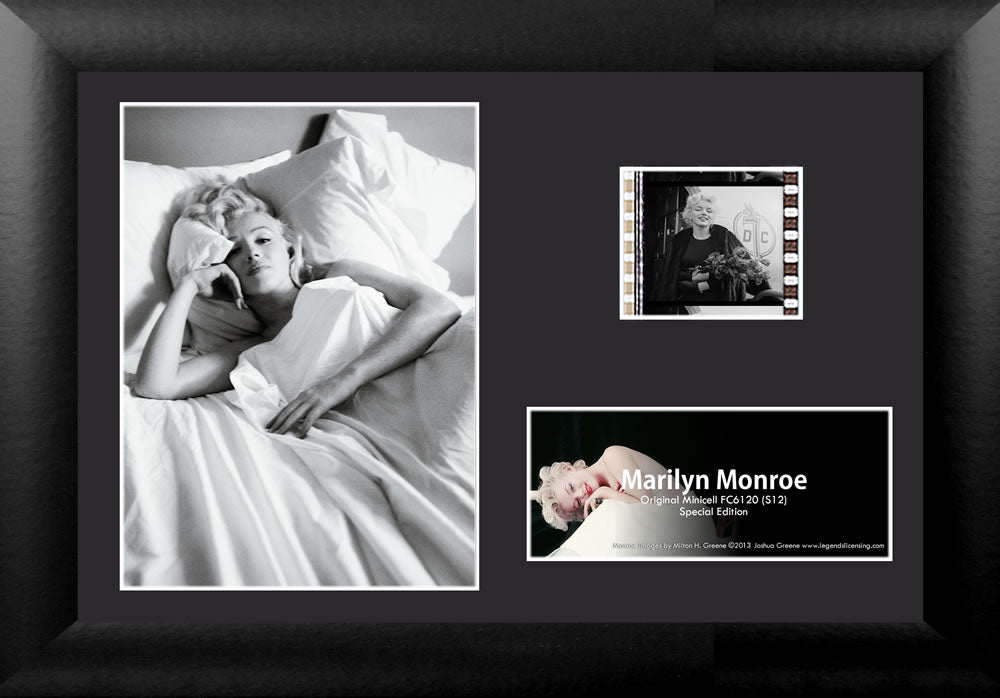 Marilyn Monroe (Black and White) Minicell FilmCells Framed Desktop Presentation USFC6120