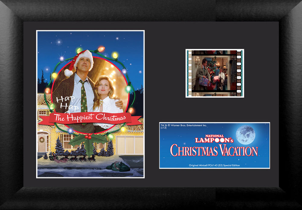 National Lampoons Christmas Vacation (Hap Hap Happiest Christmas) Minicell FilmCells Framed Desktop Presentation USFC6143