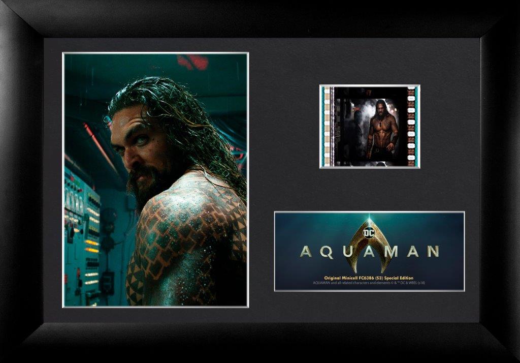 Aquaman (Jason Momoa Tattoos) Minicell FilmCells Framed Desktop Presentation USFC6386