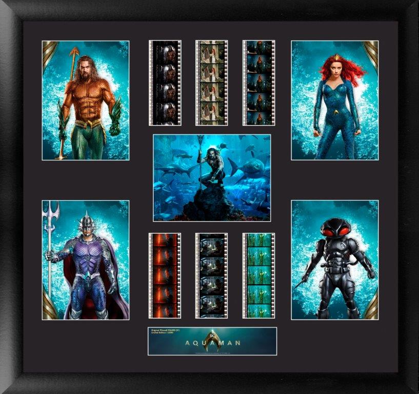 Aquaman (Aquaman, Mera, Black Manta, Ocean Master) FilmCells Presentation Limited Edition Montage Wall Art USFC6390