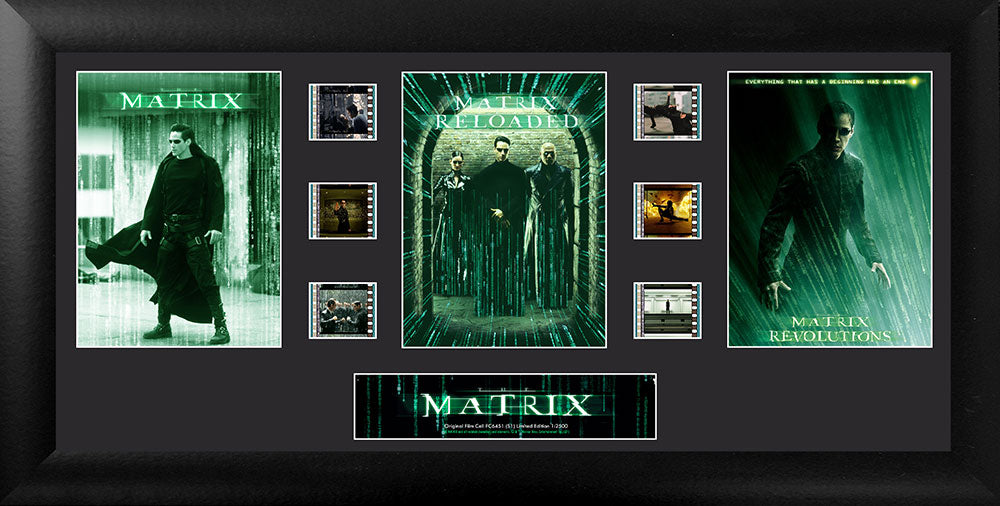 The Matrix Trilogy (S1) Limited Edition Trio Framed FilmCells Presentation USFC6451