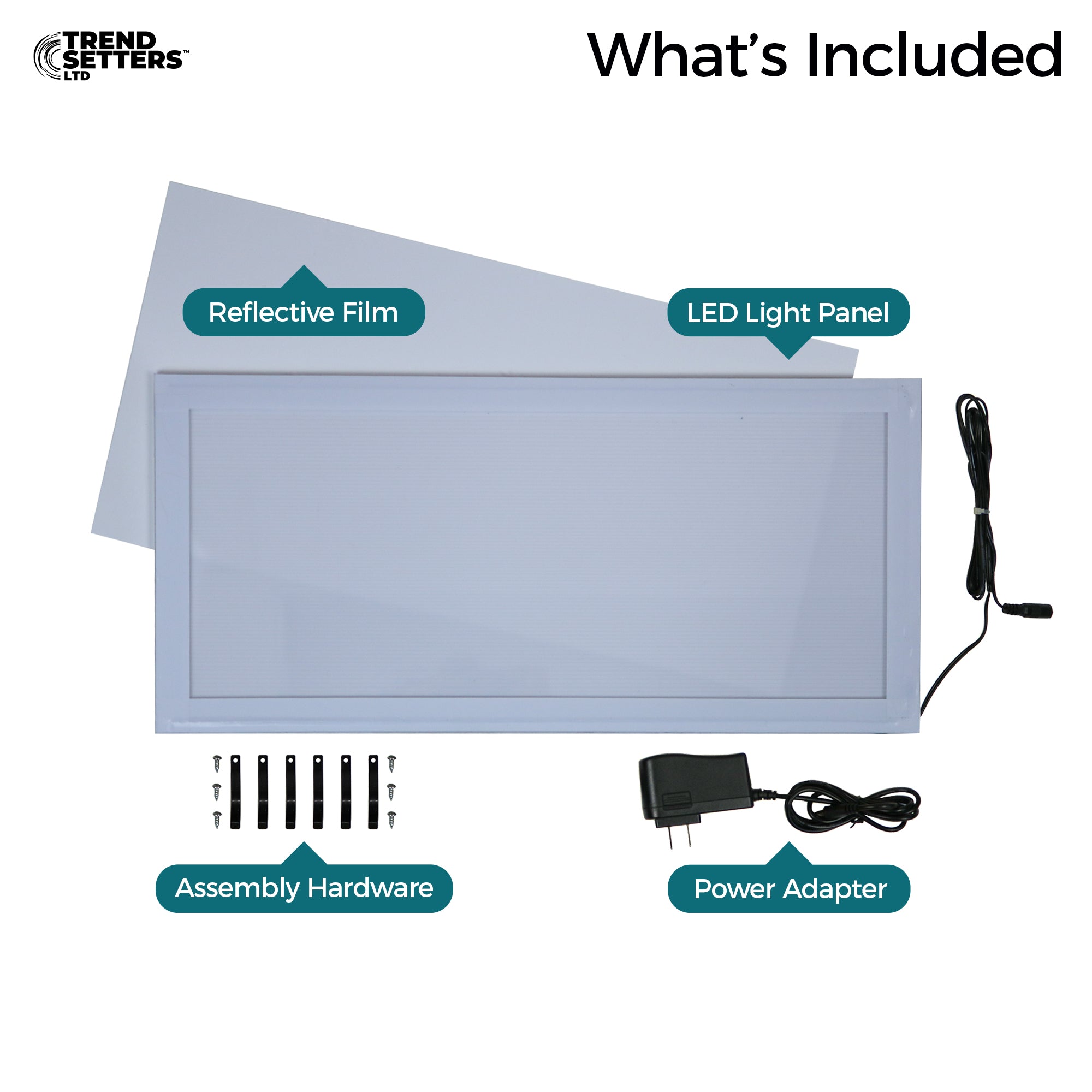 17" x 8" LED Light Panel - Fits 20" x 11" FilmCells Presentations (Trio, Trilogies and Deluxes) LPNL1708