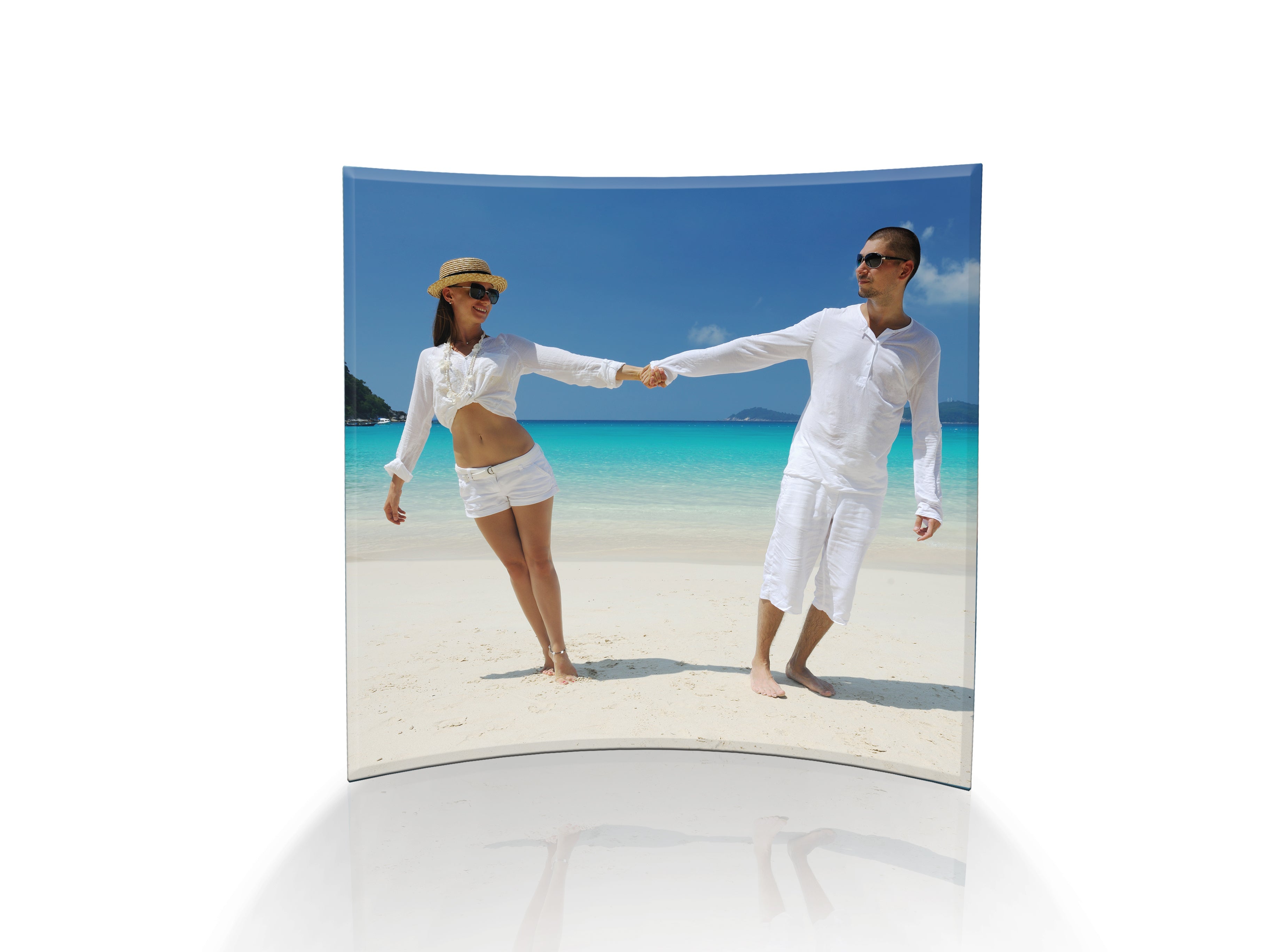 9" x 9" StarFire Prints Curved Glass Print - Upload your image!