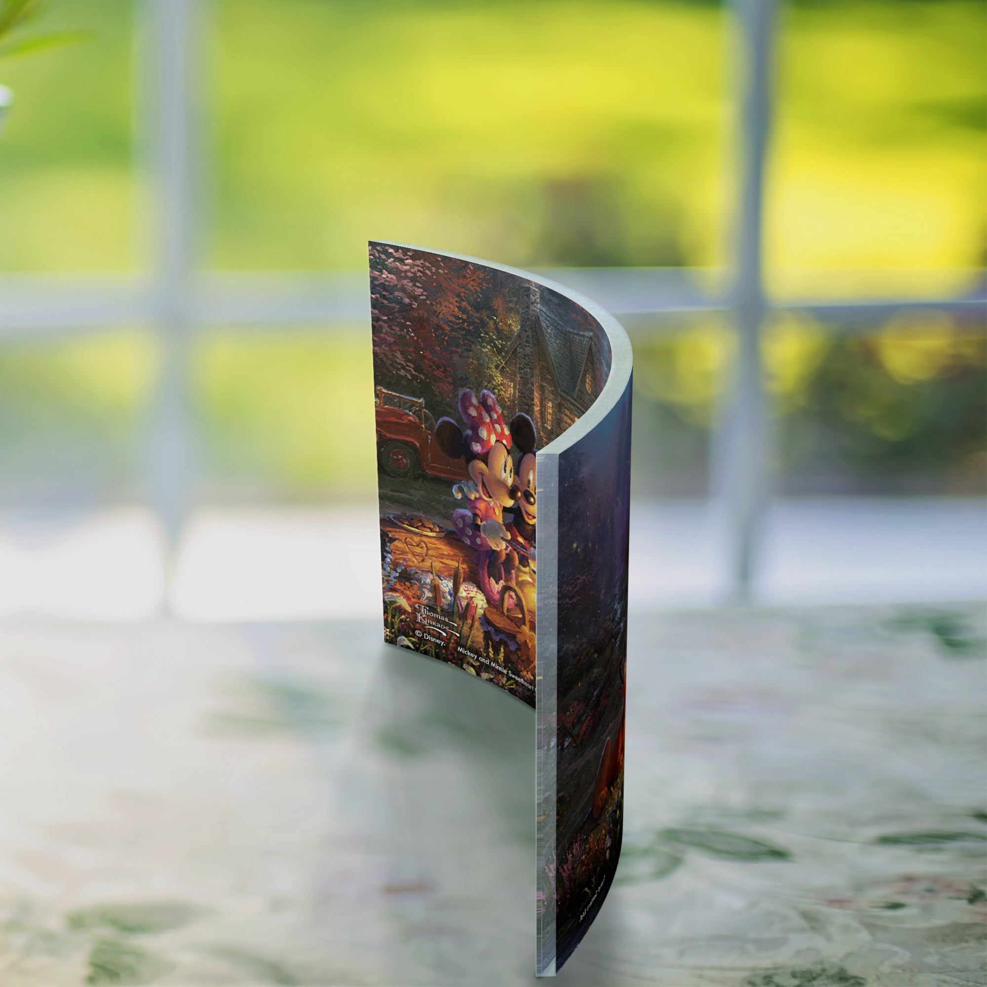 Disney (Mickey and Minnie Sweetheart Campfire) 7" x 5" Curved Acrylic Print ACP0705CUR338