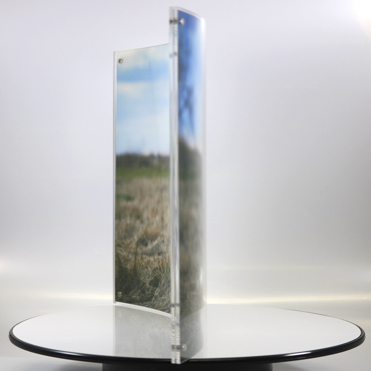 10" x 7" Lightpix™ Everlasting Photo Print Insert + Curved Acrylic Interchangeable Tabletop Frame PF1007HH